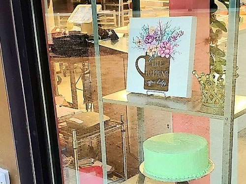 exterior cake shop window