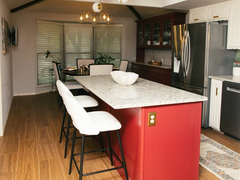 Crimson & Gold Kitchen